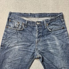 Levis 501 Jeans Mens 36x36 Fits 36x28 Denim Straight Leg American Button Fly