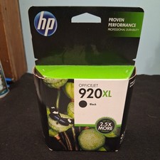 NEW Genuine HP 920XL Office Jet Black Ink Cartridge CD975AN 140 - Expired