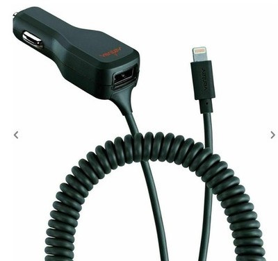 Ventev (3,4 A 17 W) DashPort Auto Ladegerät - Lightning Kabel + 1 USB Anschluss - Grau