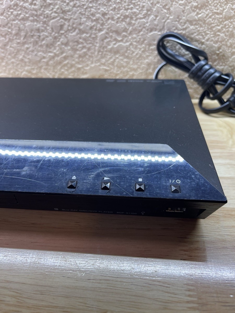 Sony BDP-S1100 Blu-ray Player Tested Working No Remote