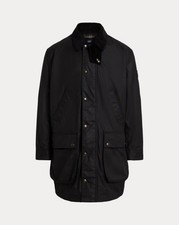 Polo Ralph Lauren The Iconic Oilcloth Car Coat in Polo Black Jacket Size Large