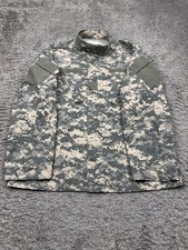 Military Jacket Men Large Long Digital Camo Ripstop Coat Army Combat Uniform ACU