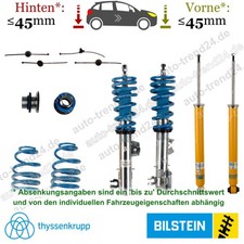 B14 Fahrwerk 35-45mm & 20-45mm Tieferlegung u.a.: Fiat Punto Evo 199 2008-2025