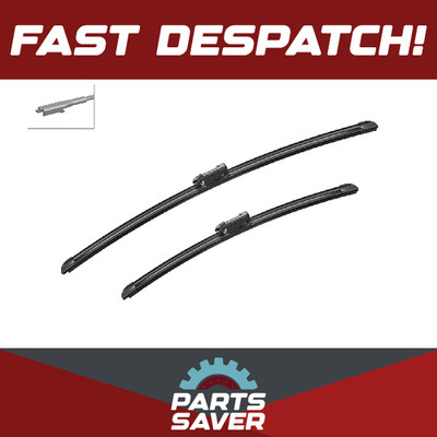2x Wiper Blades (Pair) Flat Aero type A852S 3397014852 Bosch Aerotwin 600/450mm