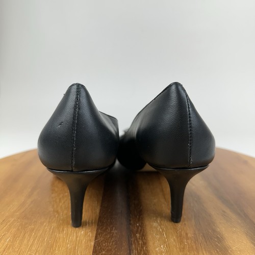 Valentino by Mario Doria Damen-Pumps schwarz Leder spitz zulaufend Größe 10 M - Bild 4 von 11