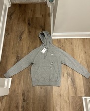 Nike Sportswear Club Fleece Men's Size Small Pullover Hoodie - Gray