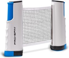 PRO-SPIN Retractable Ping Pong Net &ndash; 72" Table Tennis Net with Clamps | Portable