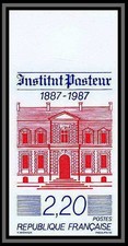 France N°2496 Centenaire de l'institut Pasteur 1987 Non dentelé ** MNH (Imperf)