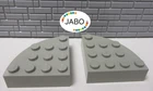(F6/6/9) LEGO 2x2577 Quarter Brick Round Brick 4x4 Vintage Light Gray 10123 6414 628