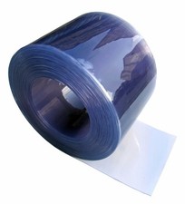 Clear Flexible PVC Strip Curtain 100mm Wide 2mm Thick - 10m Roll