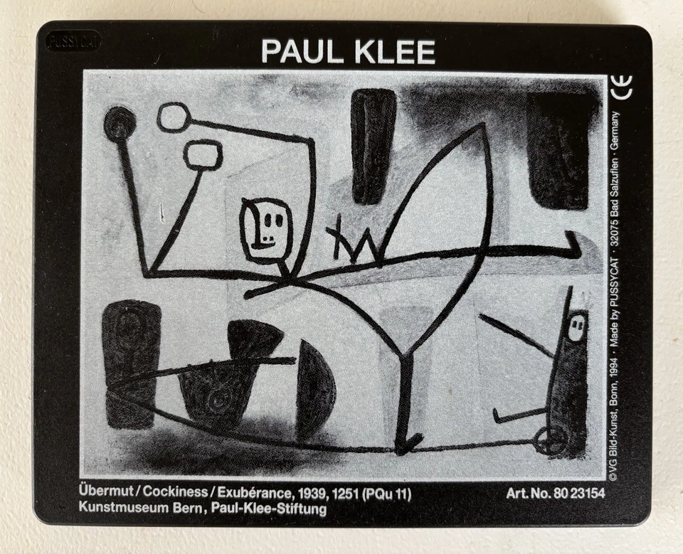 Rompecabezas de diapositivas Paul Klee 1939 arte vintage hecho en Alemania 1994 por Pussycat Foto 4 de 4