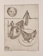 Hilmar Friedrich  / Radierung / Finkfang/ handsigniert