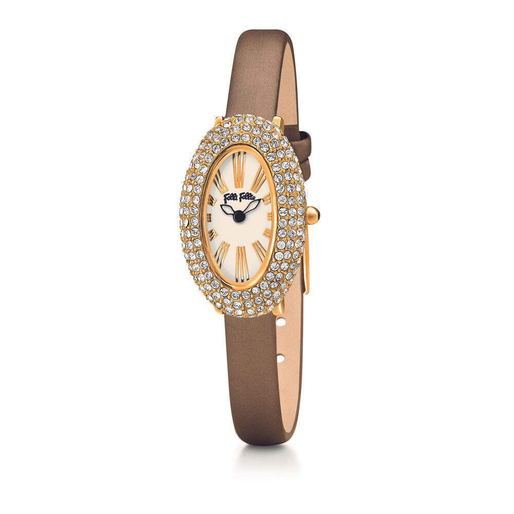 Stylish Folli Follie Gold Leather Watch for Timeless Elegance