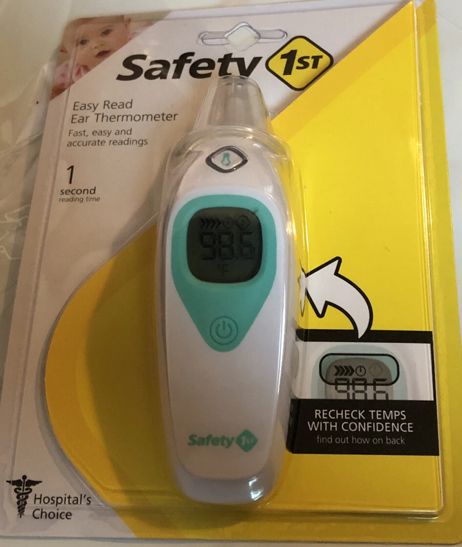 NEW Safety 1st Easy Read Ear Thermometer FAST EASY ACCURATE 1 Sec Reading Time!