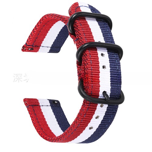 Thicked Nylon Canvas Watch Band Quick Release Sport Strap18/20/22/24mm Universal - Picture 15 of 18