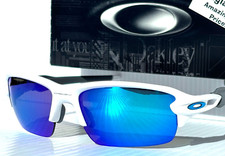 NEW Oakley FLAK 2.0 S SMALL White PRIZM Sapphire Blue Lens Sunglass 9511-02