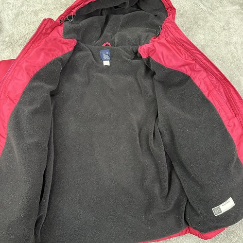 GAP Kid's Girl's Goose Down Blend Puffer Jacket Hood Size XXL Barbie Pink Vtg - Picture 9 of 11