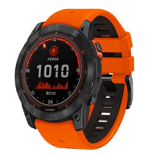 Quickfit 20/22/26mm Silikon Armband für Garmin Fenix E/8/7/7S/7X 6/6S/6X 5/5S/5X - Picture 37 of 341