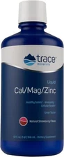 Mineral Supplement 32 Fl Oz Liquid Calcium Magnesium Zinc Gluten Free