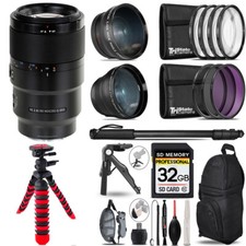 Sony FE 90mm f/2.8 Macro G OSS Lens -3 Lens Kit Monopod -32GB Kit