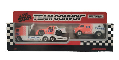 Matchbox Super Star Team Convoy Derrike Cope Purolator Racing 1/64 Vintage 1991