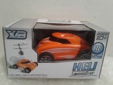 HELI LAUNCHER RC 27mhz orange Drive and Launch with one Remote Ages 10 XB NEW