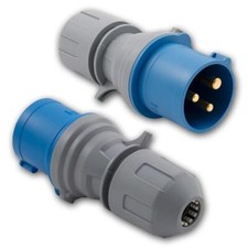 Industriestecker 5-polig 16A IP44 – Wasserdicht, Für Starkstrom 220-380V, Wandmontage
