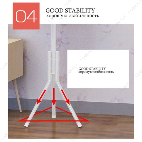 12 Hook Cloth Hanger Stand Hat Clothes Rack Metal Tree Style Storage DF - Picture 9 of 14