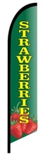 STAWBERRIES SWOOPER FEATHER FLAG BANNER SIGN  8331