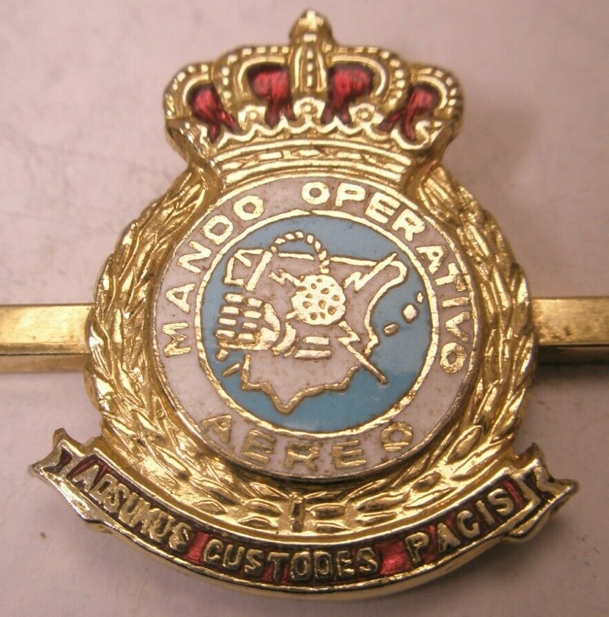 Mando Operativo Aéreo Adsumus Custodes Pacis Vintage Tie Bar Clip spain