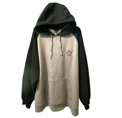 mens Sport Tek Hoodie Pullover Black & Gray Size 3X  Oversized
