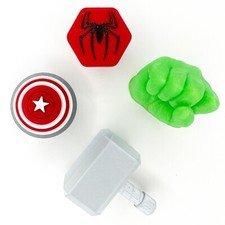 Pair of Superhero Marvel Cupboard/Drawer/Door Handles Knobs Pulls Kids bedroom