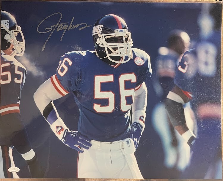 Lawrence Taylor Autographed Signed 16x20 Photo NY Giants JSA COA 