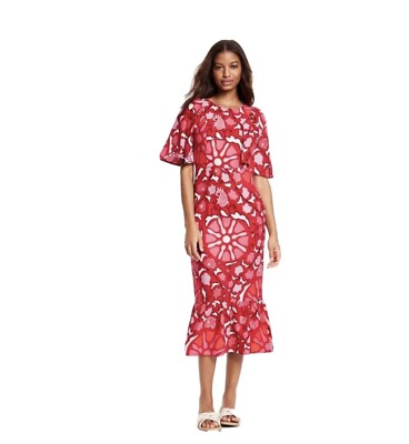 RHODE x Target Women's s Zinnia Floral Print Bell Sleeve Dress