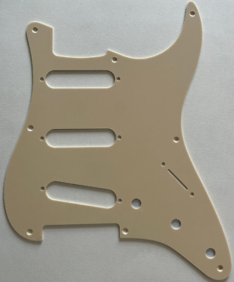 1 Ply Vintage Yellow Pickguard Fit US Fender 57' 8 screw Stratocast Style