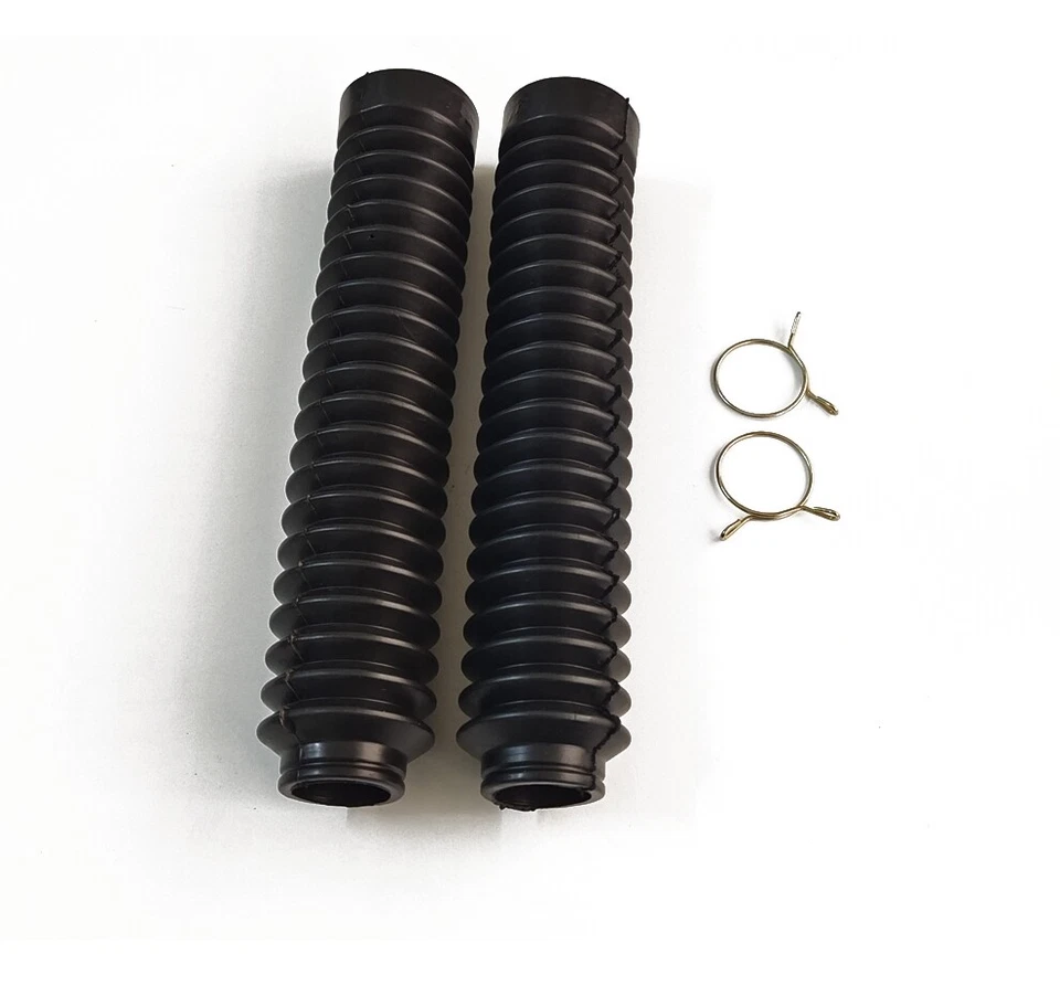 2x Horquilla Delantera Motocicleta Cubierta Antipolvo Polainas Botas Amortiguador Horquilla Bota Cubierta Foto 3 de 4