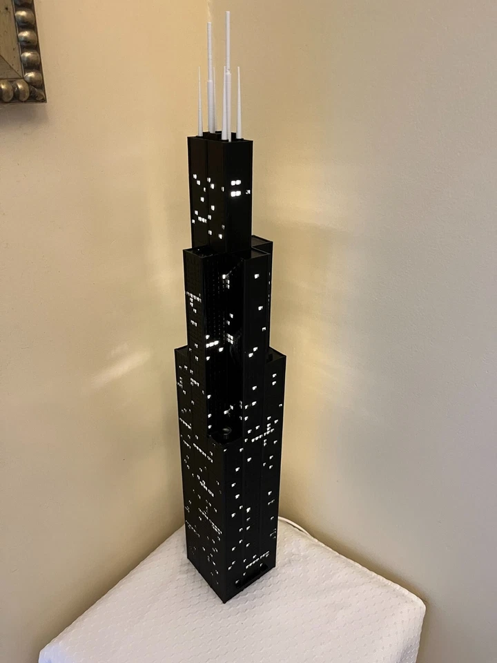 Modelo iluminado Torre Sears - Impreso en 3D Foto 2 de 4