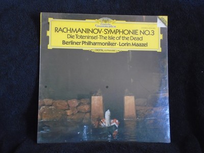 RACHMANINOV, Symphony No. 3/Isle Of Dead Maazel [DG] USA New Sealed Old Stock LP