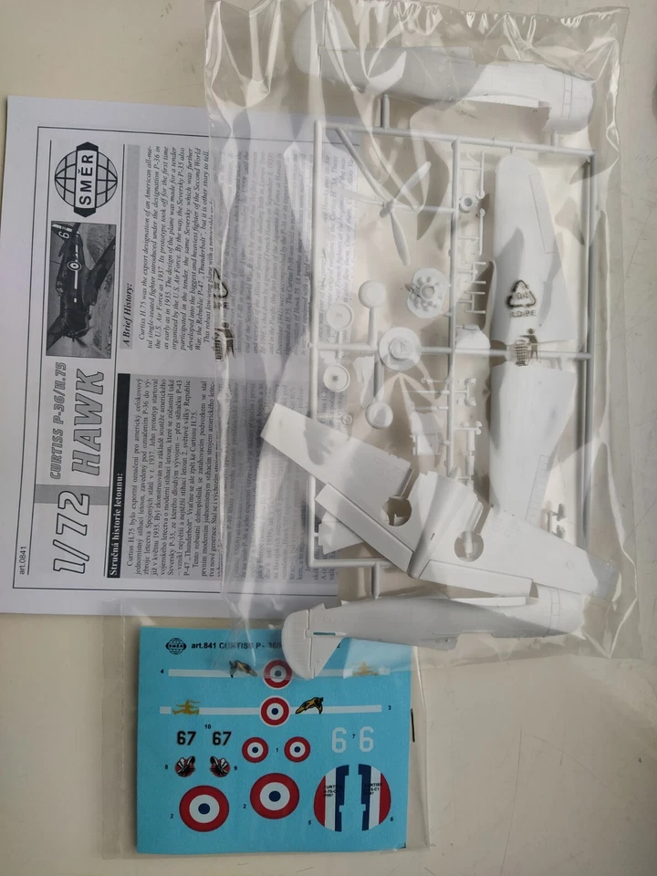 Curtiss P-36/H.75 HAWK,1:72-Smer 0841(SPEDIZIONE TRACCIATA) - Immagine 3 di 4
