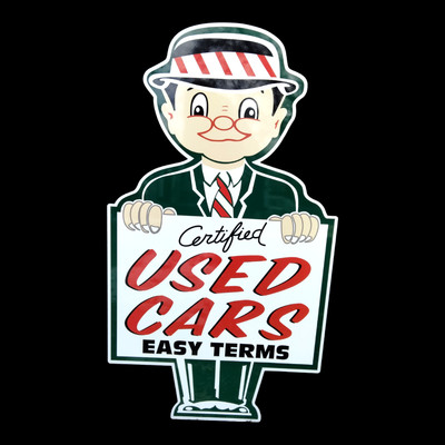 Used Cars Sign / Car Dealership Signs / Classic Retro Decor / Garage Man Cave