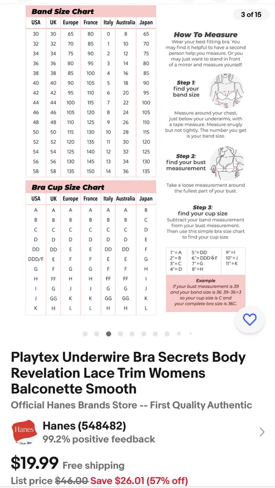 Sujetador con aros Playtex Love my Curves Secrets Balconette para mujer 40DDD regular $46 Foto 2 de 2