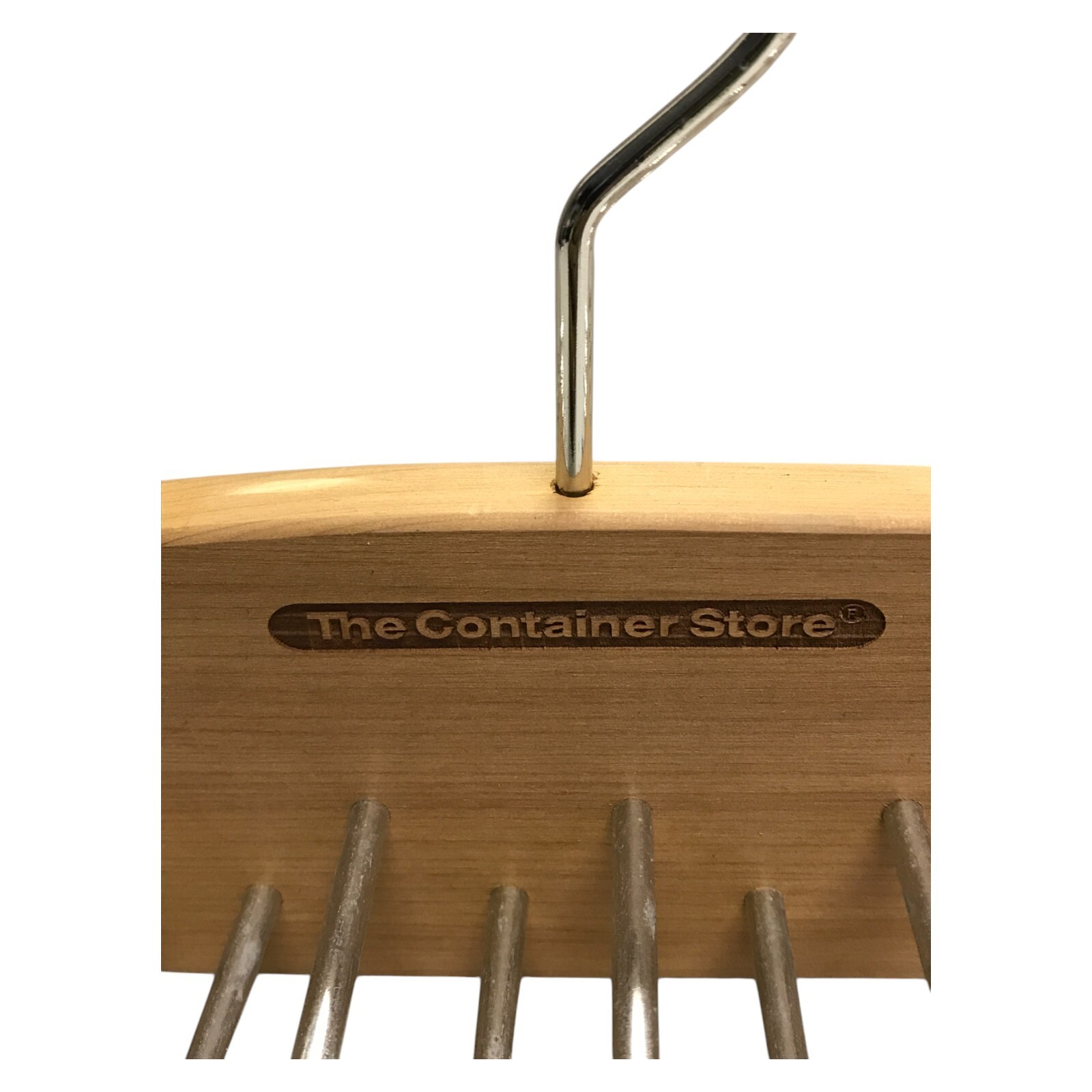 The Container Store 42-Peg Woodlore Cedar Tie Hanger Closet Organizer Rack