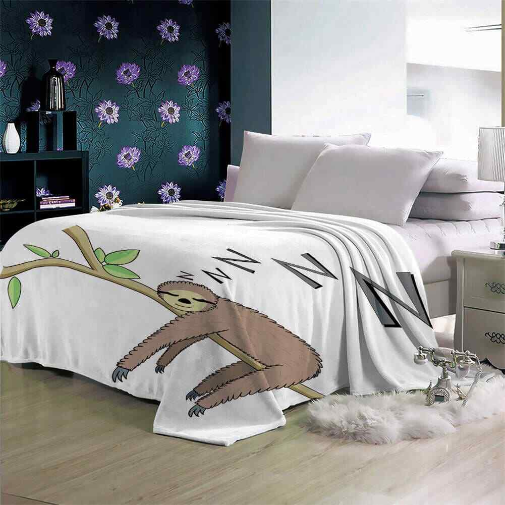 Brown Koala Sleep Nice Tree 3D Warm Plush Fleece Blanket Picnic Sofa Couch