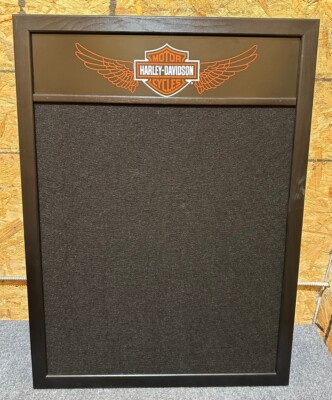 Harley Davidson Motorcycles Black Felt Board/Frame