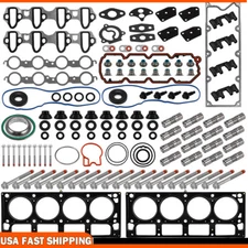 NON-AFM Lifters Head Gaskets Bolts Guides Kit For 07-13 Chevrolet GMC 5.3L Truck