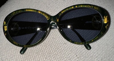 CHRISTIAN DIOR 2854 A61 Austria Green Gold Splash Floral