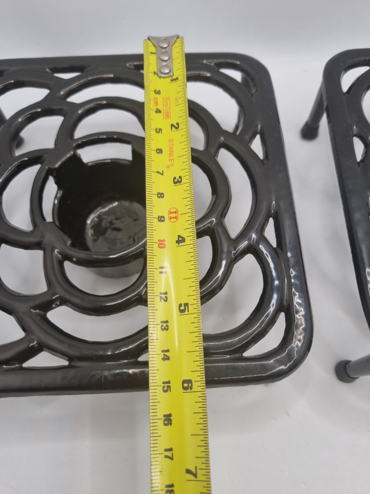 Pait Of Food Teapot Warmers Cast Iron Pot Trivet Candle Tealight Holder