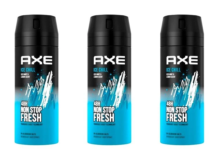 Axe Deospray Ice Chill Deodorant Bodyspray , 3x150ml EAN8710447497319
