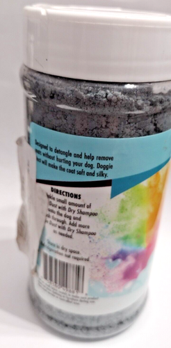 Doggie Dust Colored Grooming Powder 8 OZ Light Grey Brand new - Picture 3 of 3