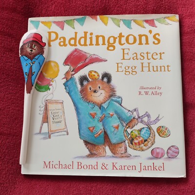 PADDINGTON BÄREN OSTEREIERSUCHE GESCHICHTENBUCH & HANDBEMALTER LÖFFEL AUS HOLZ
